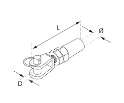 Wire Terminal with jaw - Model 6010 CAD Drawing